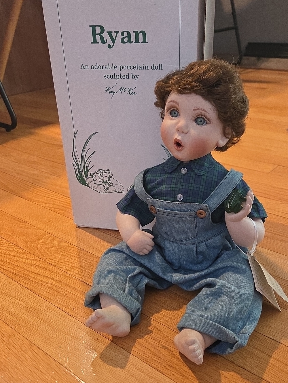 Ryan Porcelain Doll By Kay McKee. The Hamilton Collection